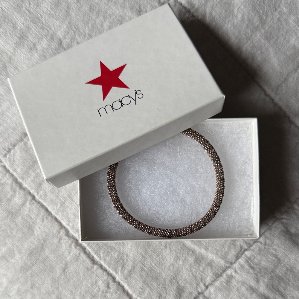 Elegant Two-Toned Crystal Beaded Bracelet